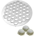 thumbnail image 1 of Russian Pelmeni Maker, Dumplings Mold, Metal Ravioli Maker, Pelmeni Meat Dumplings Maker, 37 Holes Handmade Dumpling Cutter, Silver, 1 of 9