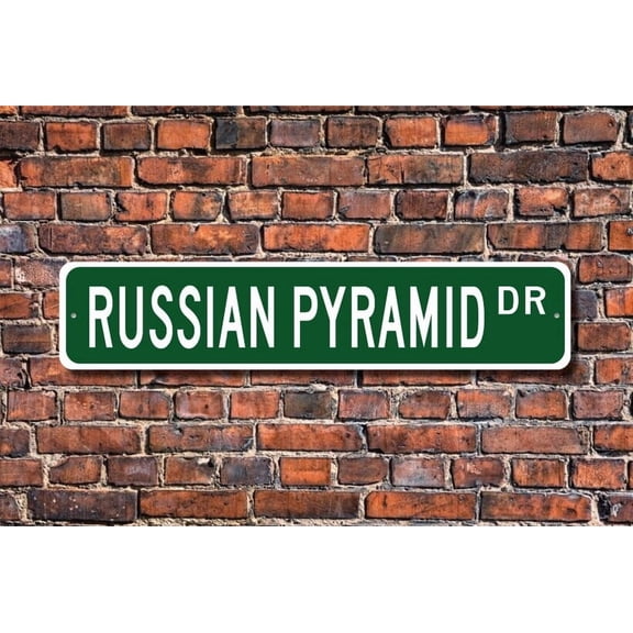 Russian Pyramid Russian Pyramid Sign Russian Pyramid Fan Russian Pyramid Gift Billiards player Metal Aluminum Sign - Size: 16 x 4 Inches