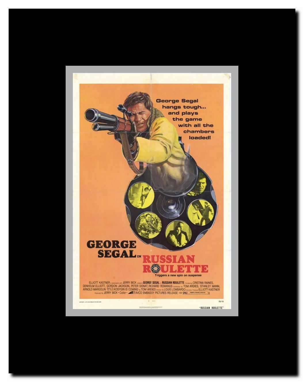 Russian Roulette Framed Movie Poster