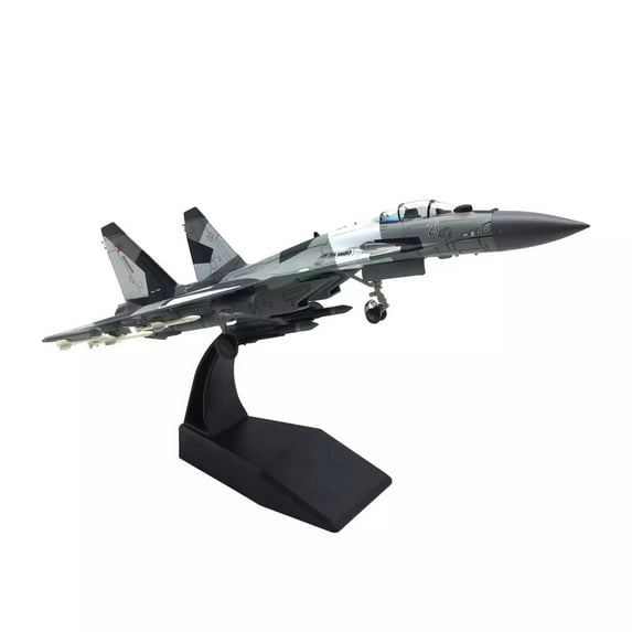 Russian SU35 Fighter Jet Diecast Model for Showcase Detailed Alloy Replica for Home or Office Decor