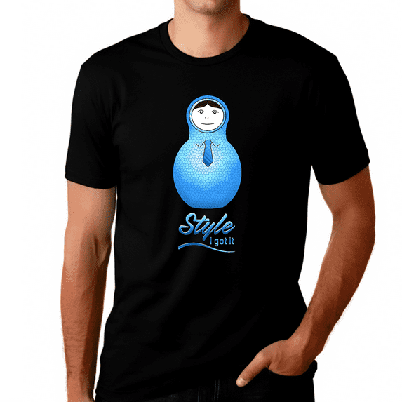 Russian Shirts for Men - Russian Style Nesting Doll Matrioshka Russian Graphic Tees