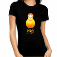 thumbnail image 1 of Russian Shirts for Women - Russian Style Nesting Doll Matrioshka Russian Graphic Tees, 1 of 5
