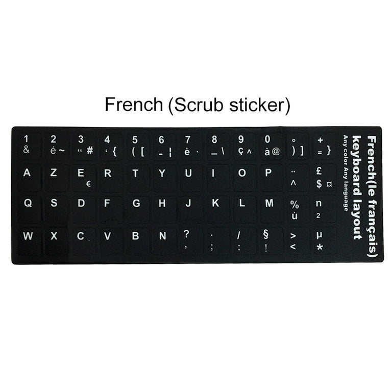 Russian Spanish English French Letters PC Laptop Computer Keyboard