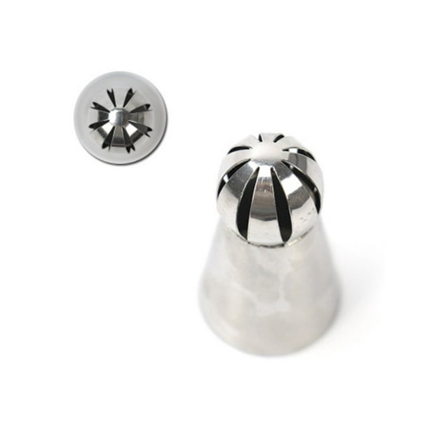 Russian Sphere Nozzle Piping Tip Stainless Steel by Chef Collection 1
