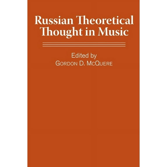 Russian Theoretical Thought in Music, (Paperback)