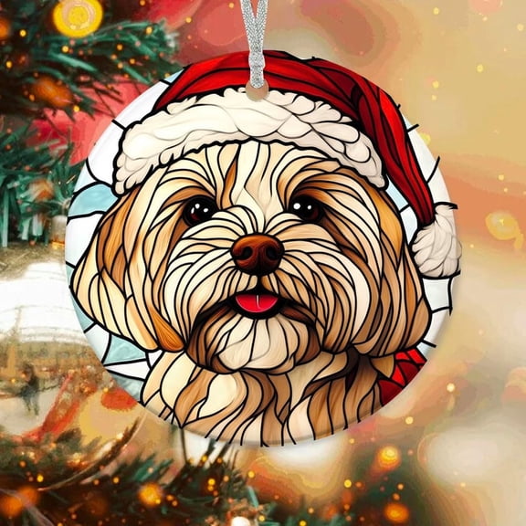 Russian Toy Dog Tree Ornaments, Russian Toy Dog for Christmas 2025, Russian Toy Dog Christmas Keepsake, Christmas Hanging Dcor ZBXYPj