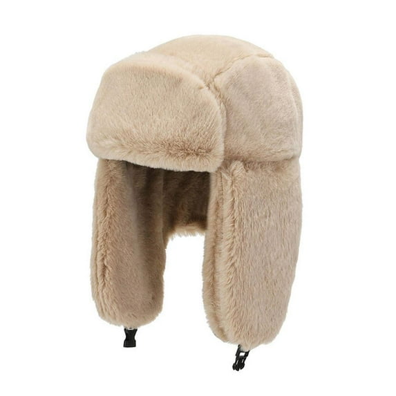 2024 Winter Thickened Big Ear Hats Cold Outdoor Rabbit Hair Fashion Adjustable Windproof Hat Cycling Hats