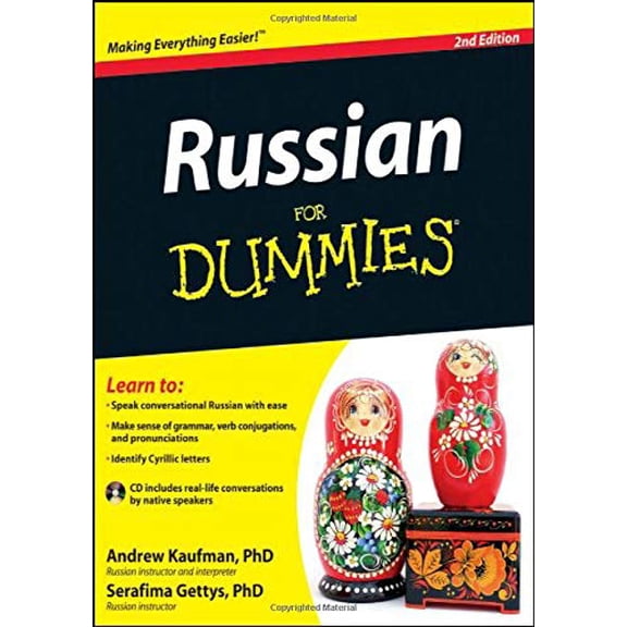 Pre-Owned Russian for Dummies [With CD (Audio)] (Hardcover) 1118127692 9781118127698