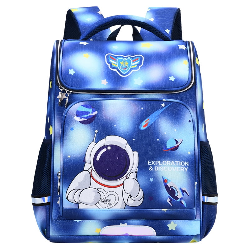 Russian style primary school girls backpack 13 grade space school bag
