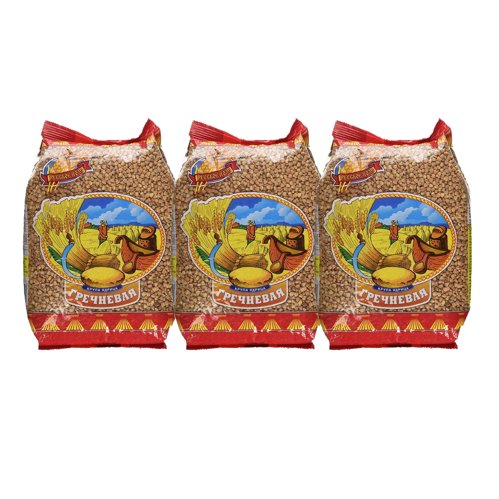 Russkoe Pole Buckwheat groats 30.8 Oz/ 900 grams 100 Whole grain Pack