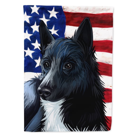 Carolines Treasures CK6681CHF Russo-European Laika Dog American Canvas House Size outdoor-flags, Multicolor