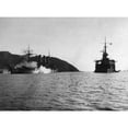 thumbnail image 1 of Russo-Japanese War C1905. Nthe Russian Battleship 'Pallada' Struck By A 500 Pound Japanese Shell In Port Arthur Harbor, 1 of 3