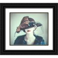 thumbnail image 1 of Russocka, Magdalena 13x12 Black Ornate Wood Framed with Double Matting Museum Art Print Titled - Pheasant, 1 of 4