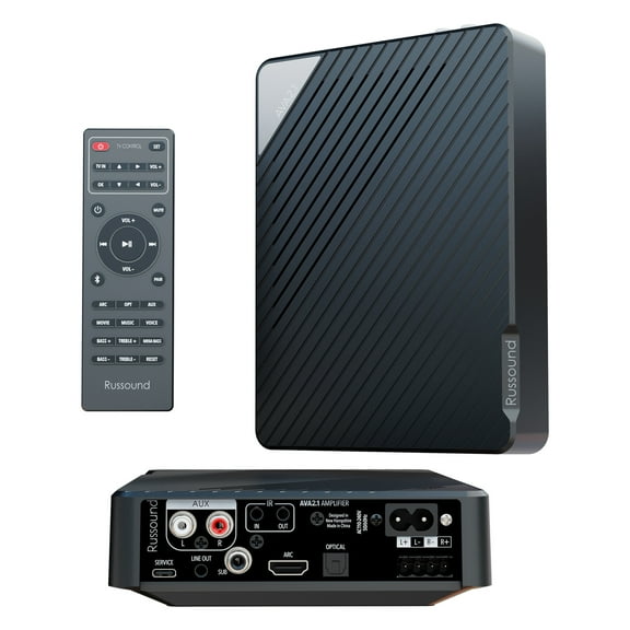 Russound 2800-853982 50 Watts Continuous Power 2.1 Channel Audio Power Amplifier w/ Mounting Hardware