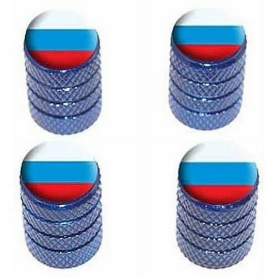 Russsia Russian Flag Tire Rim Wheel Aluminum Valve Stem Caps, Multiple Colors