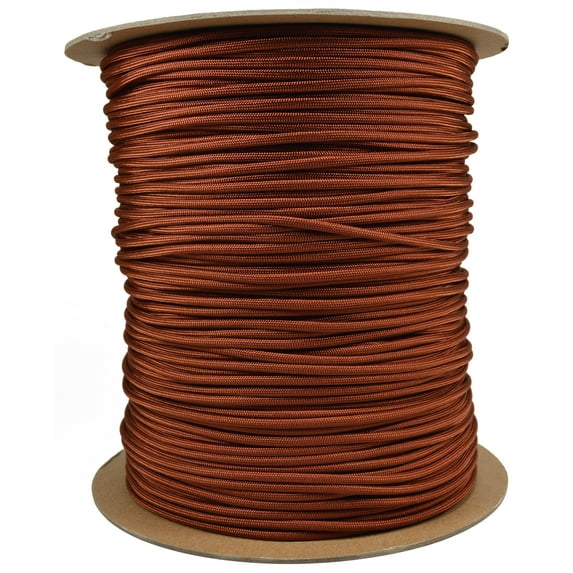 Rust 750 Type IV Cord 11 Strand Paracord - 1000 Foot Spool