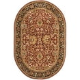 thumbnail image 1 of Traditional Rug - Persian Legend New Zealand Wool -Rust/Black-Color:Rust/Black,Design:Traditional,Shape:Oval,Size:8'L x 5' W, 1 of 5