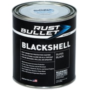 Rust Bullet - BlackShell Gloss Black Protective Coating and Topcoat - Pint