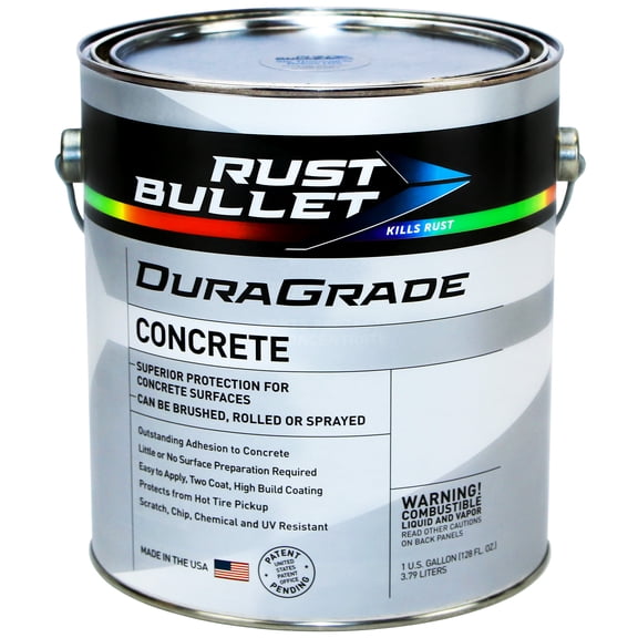 Rust Bullet - DuraGrade Concrete - High Performance Coating - Vibrant Colors - Gallon, Emerald Green
