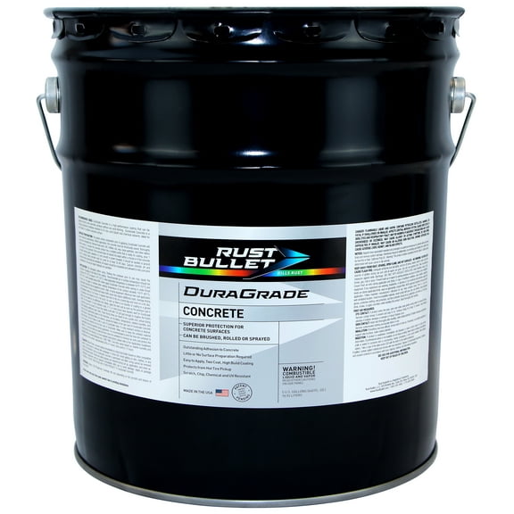 Rust Bullet - DuraGrade Concrete - High Performance Floor Coating - Vibrant Colors - 5 Gallons, Red