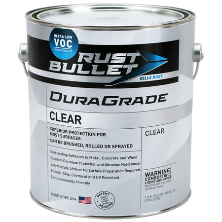 Rust Bullet - Duragrade Clear - Low VOC - Protective Coating - Rust Inhibitor - 1 Gallon