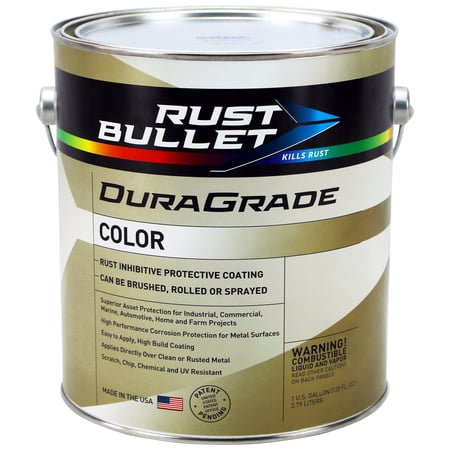 Rust Bullet - Duragrade Color - Protective Coating - Rust Inhibitor - 1 Gallon, Black