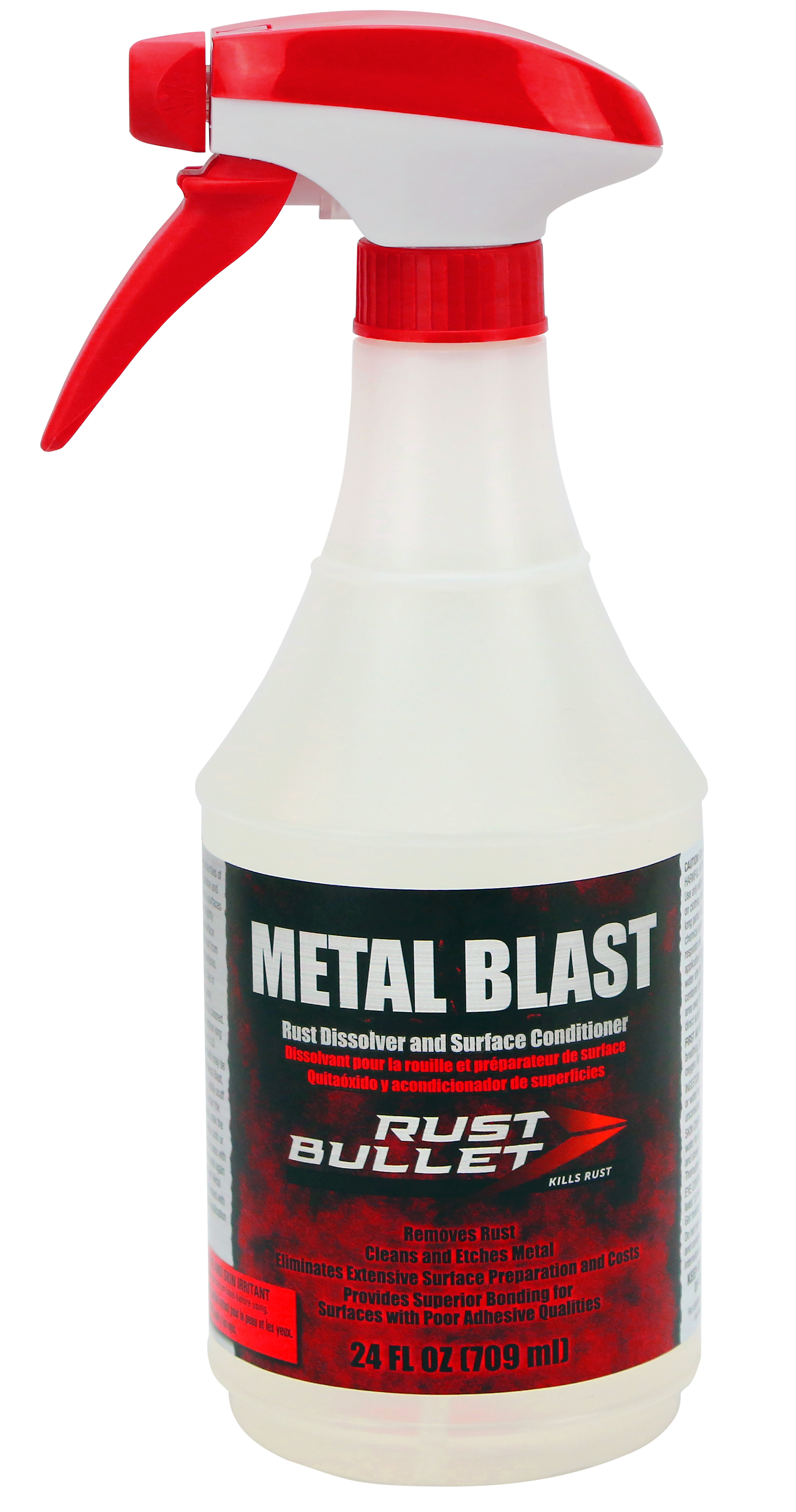 Rust Bullet - Metal Blast 24oz Spray Rust Remover, Rust Treatment, Metal Cleaner and Conditioner