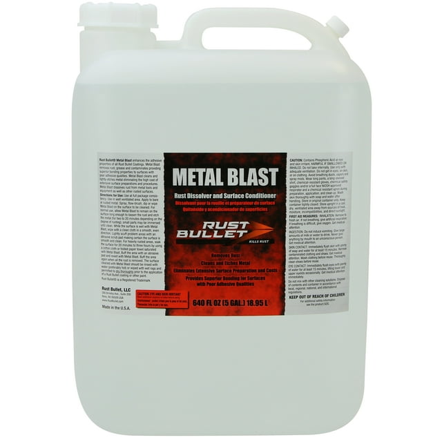 Rust Bullet Metal Blast Metal Cleaner Rust Dissolver and Rust Remover