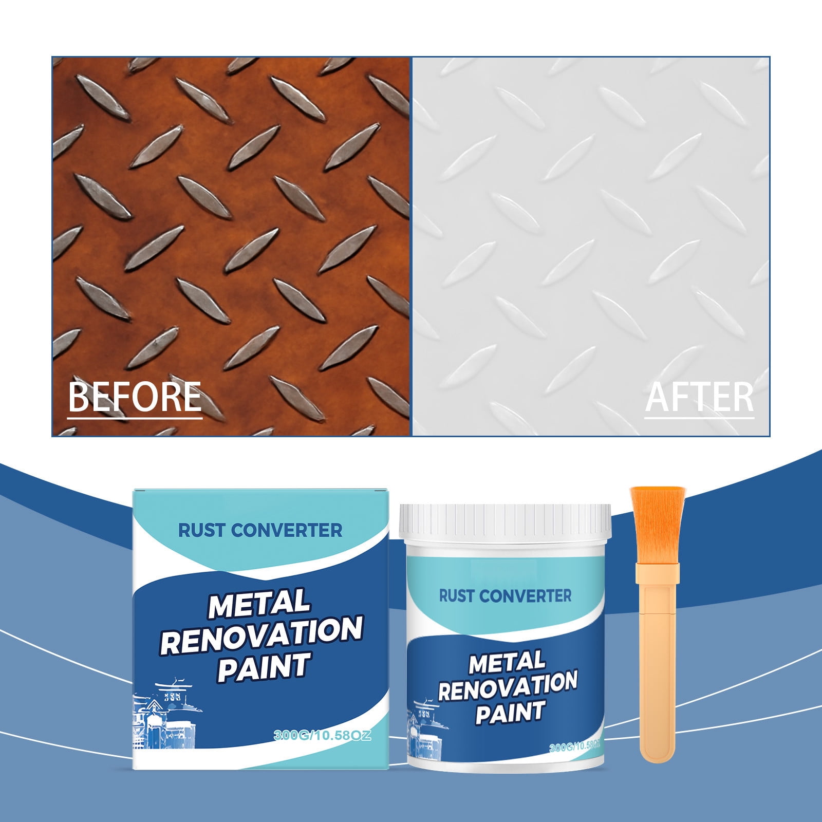Polymers Rusting Rust Converter Metal Primer Paint for Multi-Surface Restoration and ...