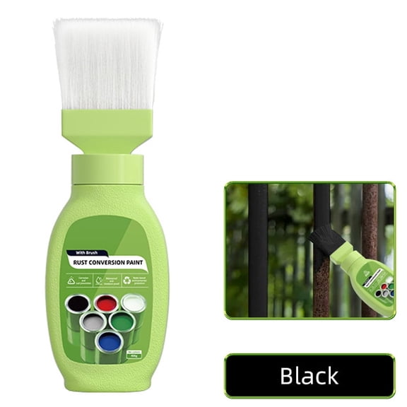 Rust Converter for Metal, Rust Removal Converter Metallic Paint, Water-Based Metal Rust Remover with Brush, 400g Rust Renovator, Multi Purpose Anti-Rust Paint