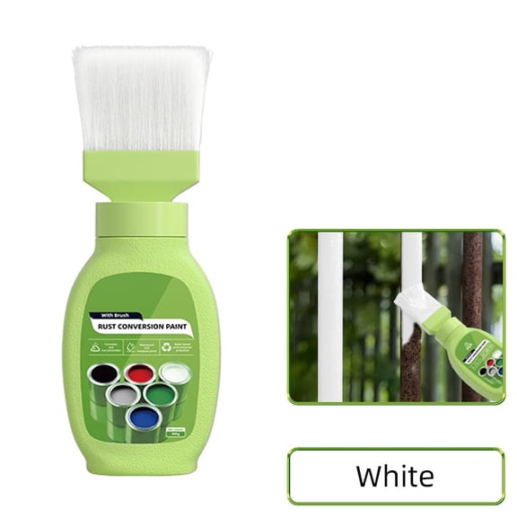 Rust Converter for Metal, Rust Removal Converter Metallic Paint, Water-Based Metal Rust Remover with Brush, 400g Rust Renovator, Multi Purpose Anti-Rust Paint