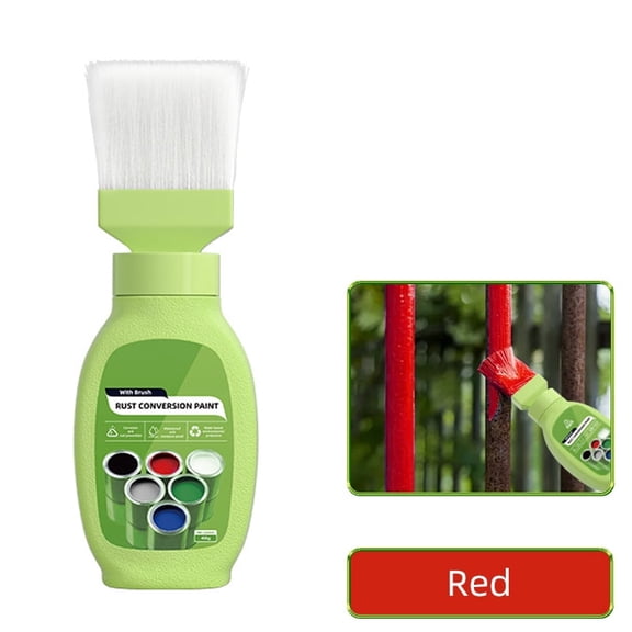 Rust Converter for Metal, Rust Removal Converter Metallic Paint, Water-Based Metal Rust Remover with Brush, 400g Rust Renovator, Multi Purpose Anti-Rust Paint