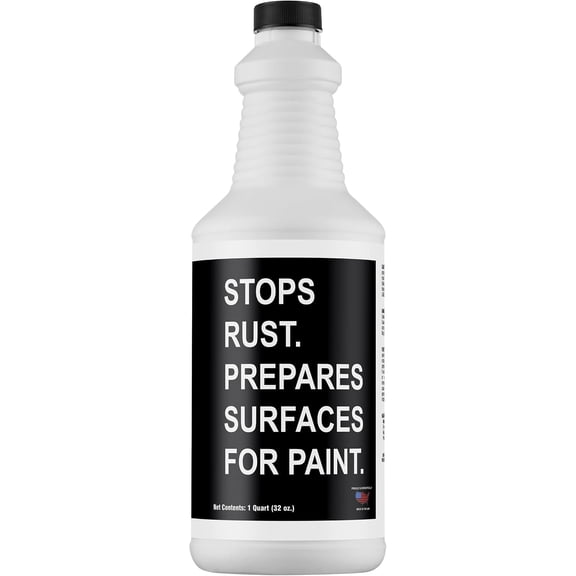 Rust Converter for Metal Rust Stain Remover Undercoating Rust Conversion Paint for Boats, Trucks, Cookware, Car Rust Remover, Phosphoric Acid Reusable Formula 32OZ - 1 Pack