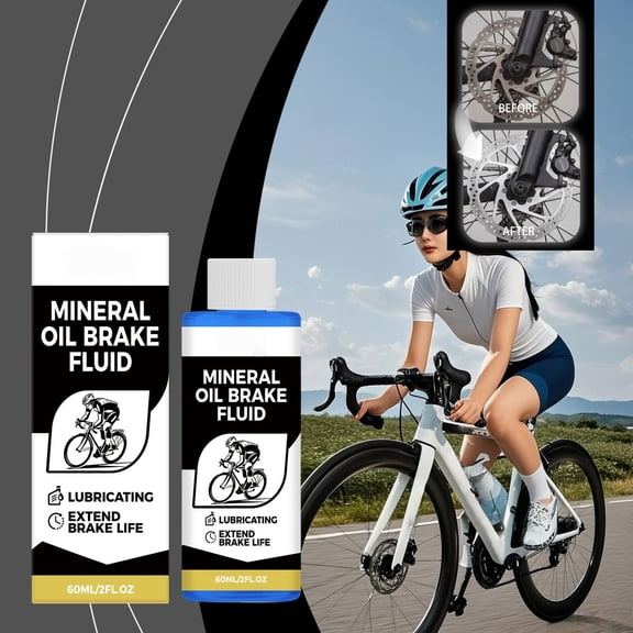 Rust Dissolving Brake System Cleansing Fluid, Smooth Friction Reducing Hydraulic Lubricating Oil, Anti Oxidation Brake Care Liquid for Road and Mountain Bike Disc Brake Component Upkeep