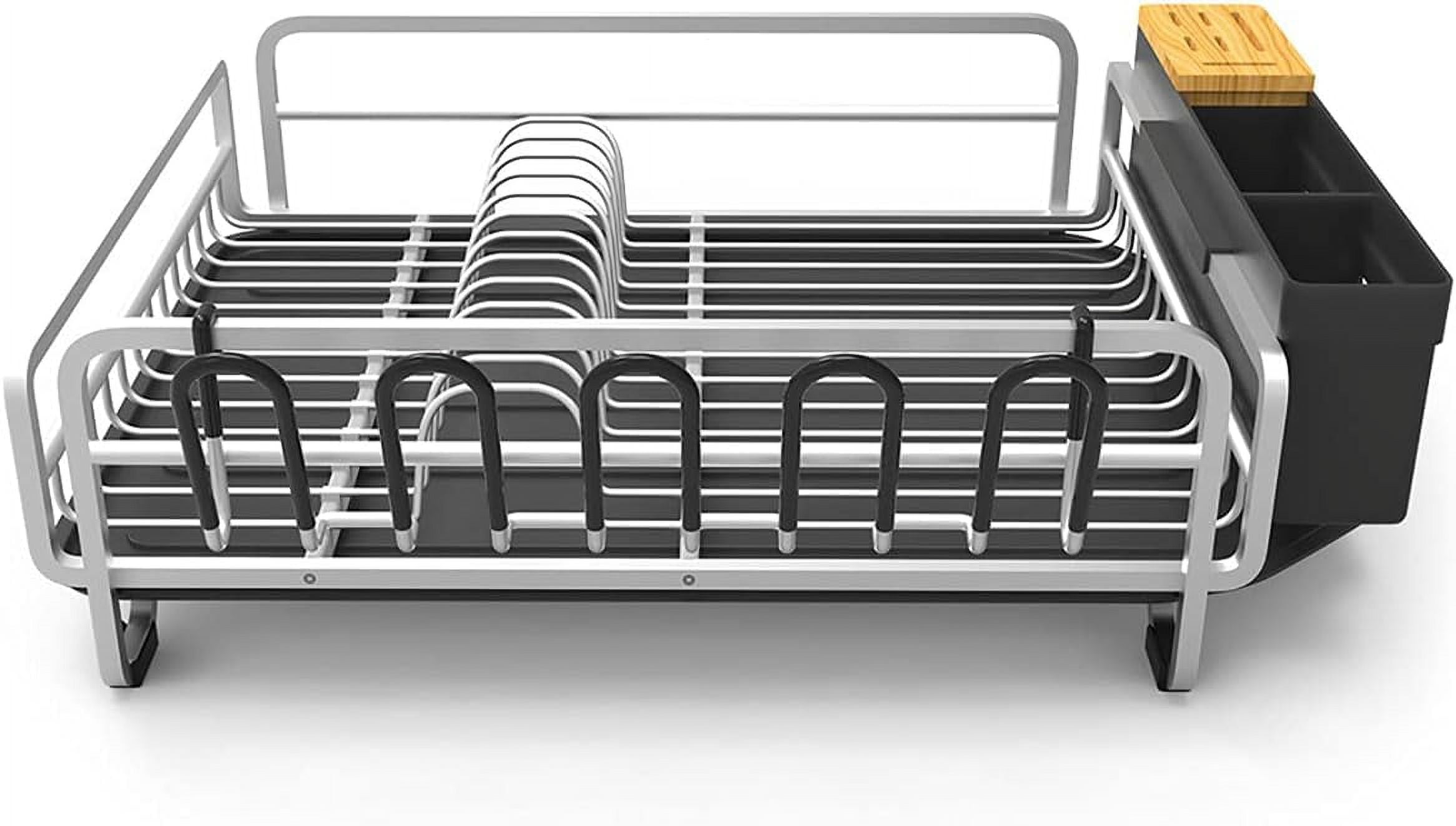Rust-Free Aluminum Dish Rack with Generous Space and Premium Features ...