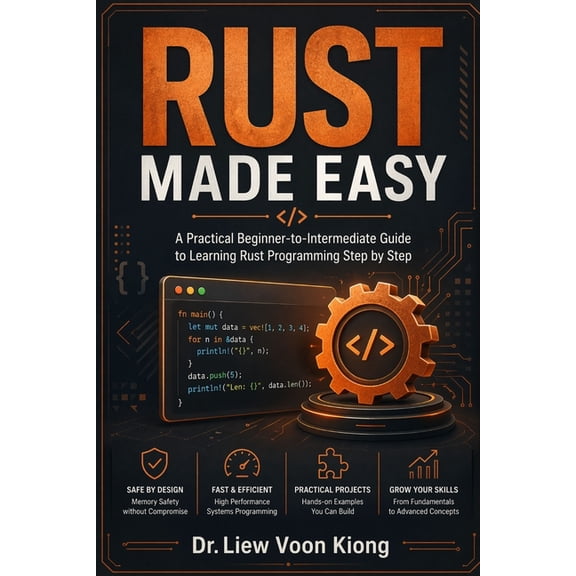 Rust Made Easy: A Practical Beginner-to-Intermediate Guide to Safe, Fast, and Modern Systems Programming with Rust 2024, (Paperback)