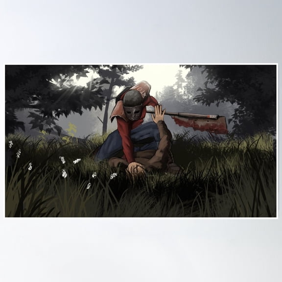 Rust Murderer Poster Wall Art, Modern Wall Decor, 8x12 UNFRAMED