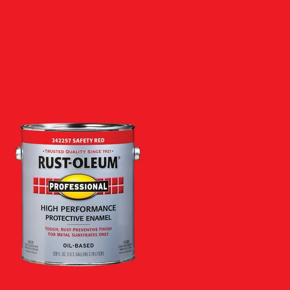 Rust-OLEUM 242257 Professional Gallon Safety Red Protective Enamel