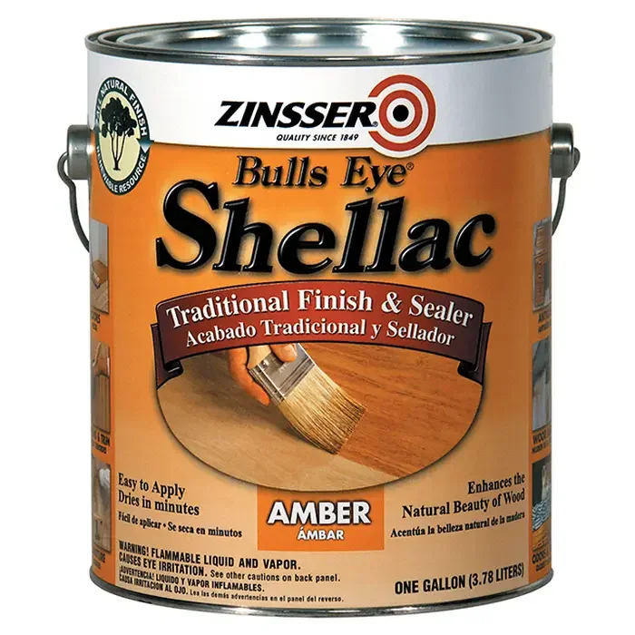 Zinsser Rust-Oleum 00701 Shellac, 1-Gallon, Amber, Mid-Gloss