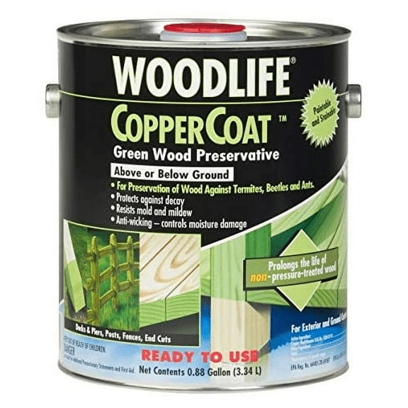 Rust-Oleum 01901 Coppercoat Wood Preservative, 0.88-Gallon, Green