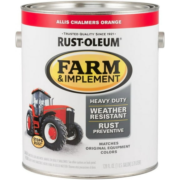 Rust-Oleum 1 Gallon Allis Chalmers Orange Gloss Farm & Implement Enamel 280176