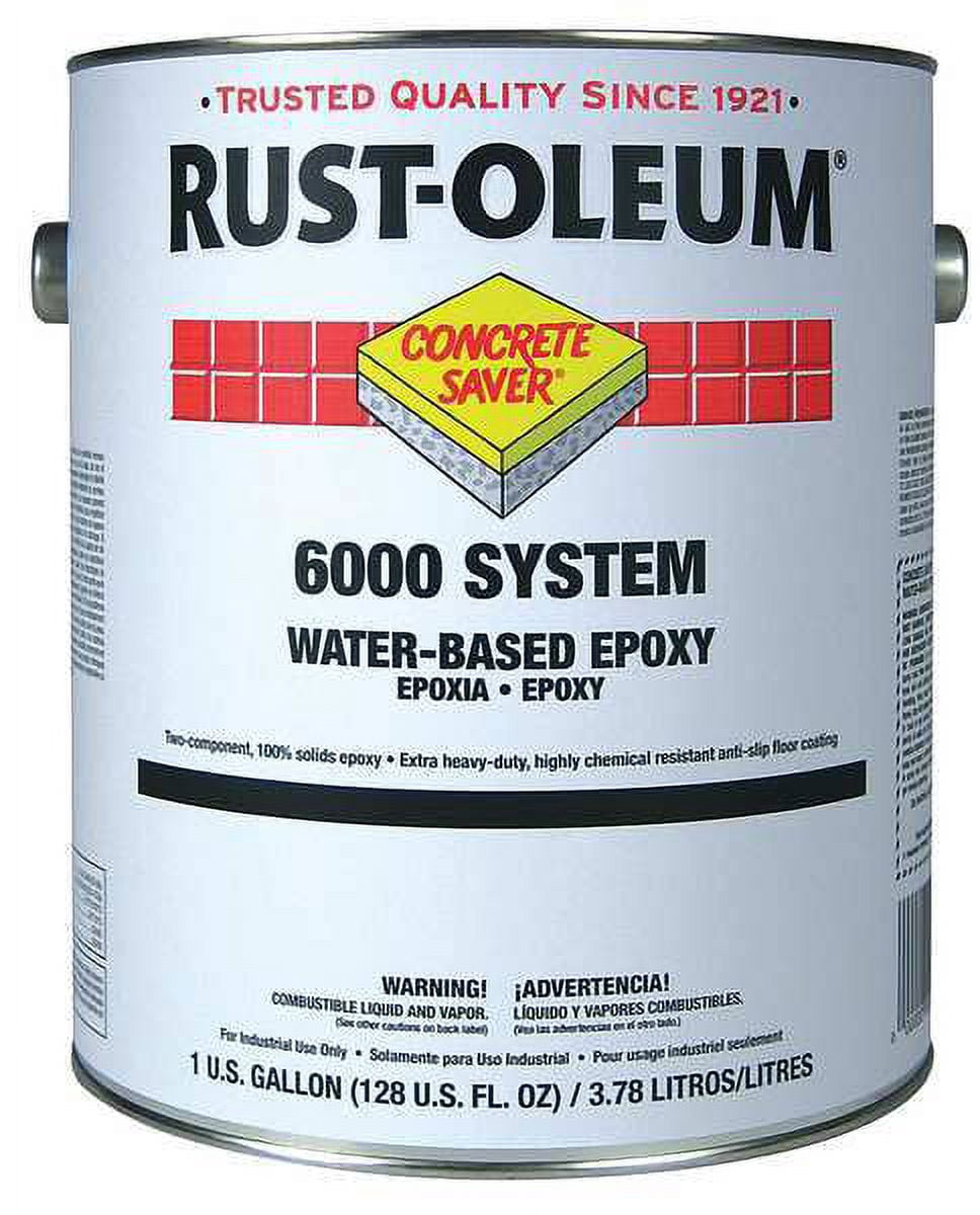 Rust-Oleum 1 gal Floor Coating, High Gloss Finish, Silver Gray, Water Base