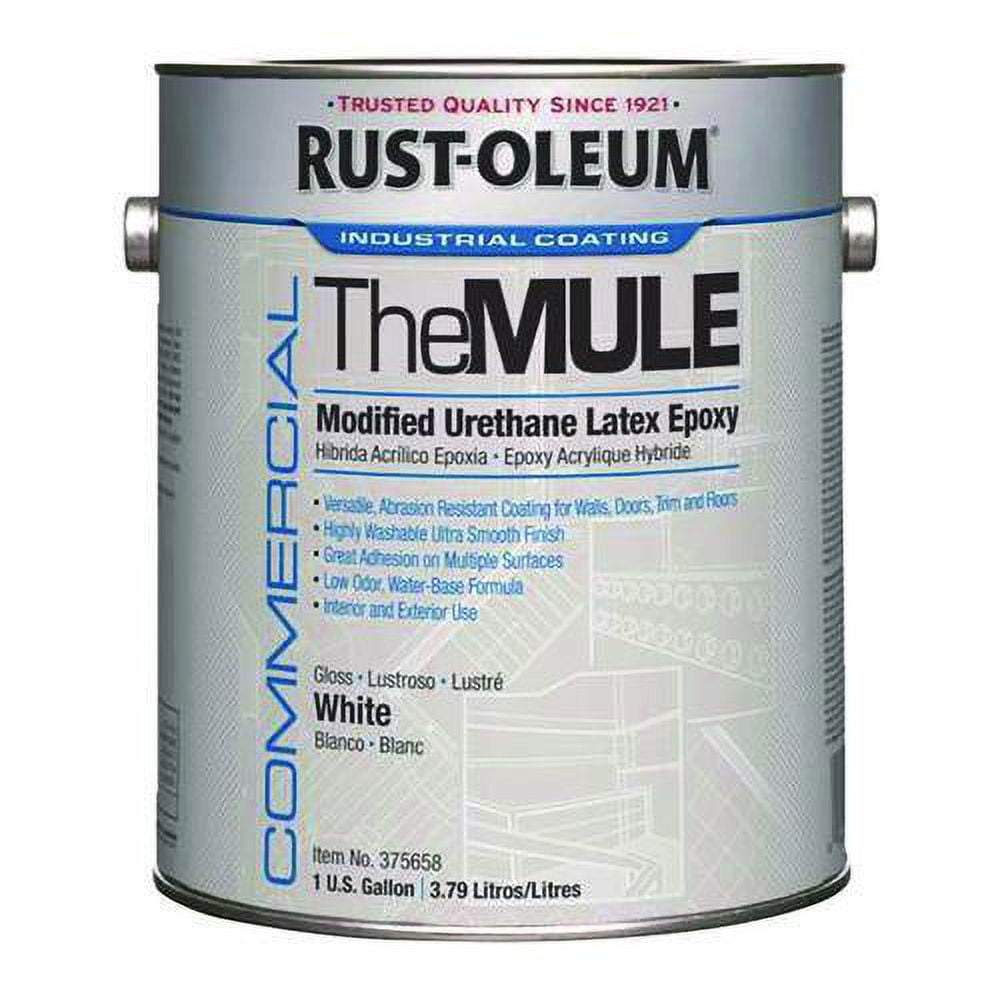 Rust-Oleum 1 gal Urethane Latex Epoxy Interior & Exterior Paint, Gloss Glass White