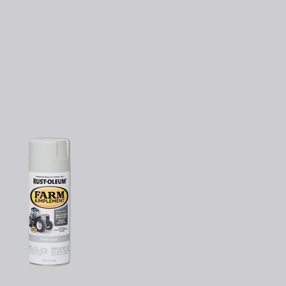 Rust-Oleum Farm & Implement Spray Paint 280138 - Durable - 12 Oz, Ford Gray