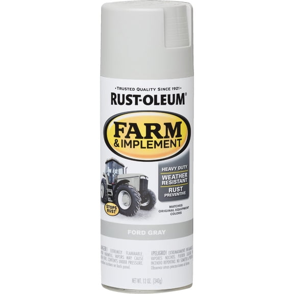 1 Pc Rust-Oleum 12 Oz. Ford Gray Farm & Implement Spray Paint