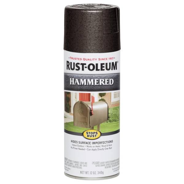 RustOleum 12 oz Stops Rust Hammered Dark Bronze Spray Paint
