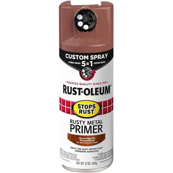 Rust-Oleum Stops Rust Flat Brown Primer Spray 12 oz