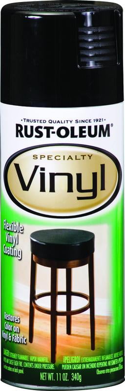 Rust-Oleum 1909830 Specialty Black Vinyl & Fabric 11 Ounce Spray,1 Each