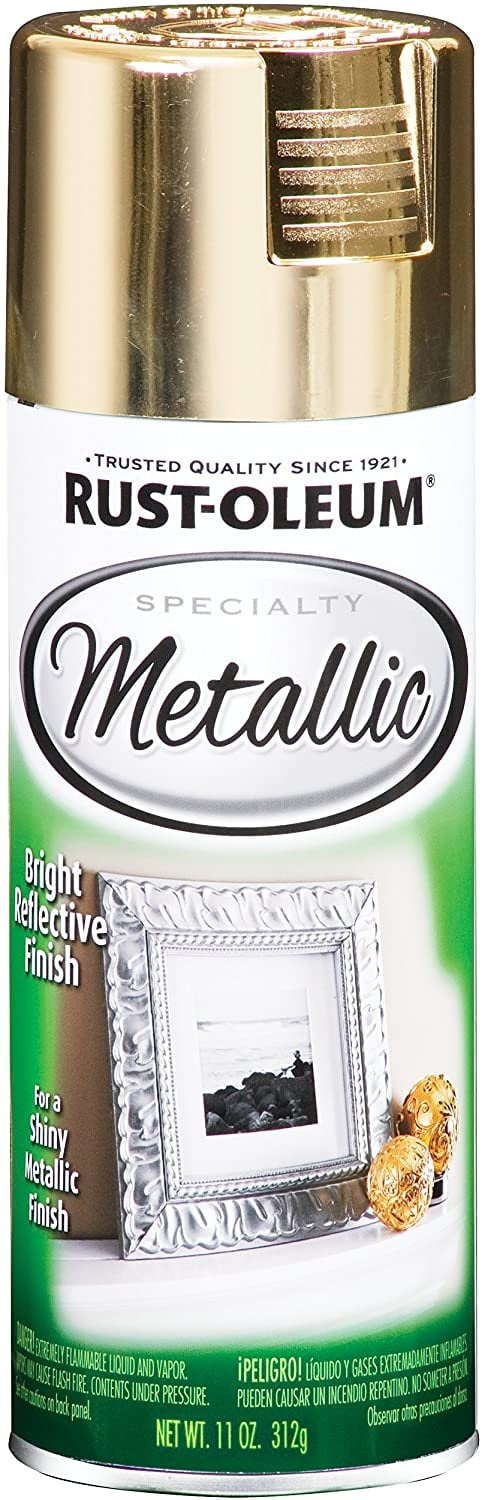 Rust-Oleum 1910830-2PK Specialty Metallic Spray Paint, Gold, 2 Piece