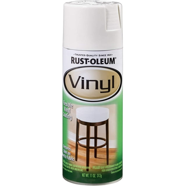 RustOleum Specialty Vinyl Spray Paint, 11 oz, White, Ideal for Car and